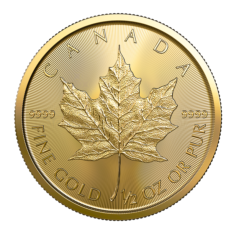 Image for 1/2 oz Gold Maple Leaf Coin (2023) from TD Precious Metals